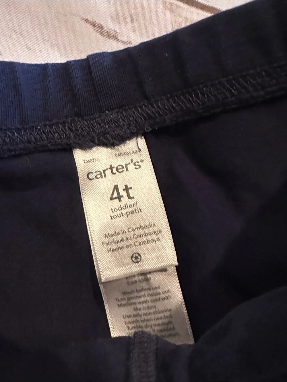 Carter's navy leggings size 4T vguc